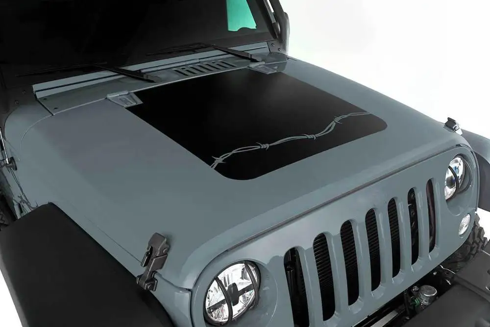 

JDM Stickers Sport Engine Hood Car Sticker character Car Sticker and Decal Vinyl for for 07-17 Jeep Wrangler Unlimited JK 4 Door