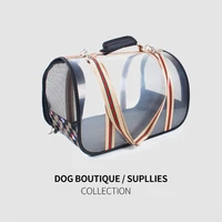 new stylish dog backpack breathable pet cage folding car bag portable pet supplies dog out portable bag pet carrier cat carrier