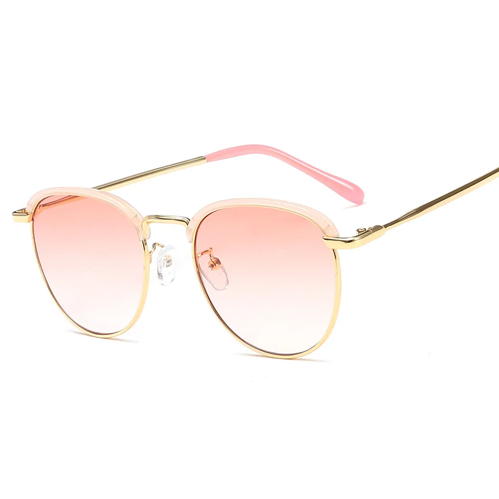 

Woman Anti Blue Light Sunglasses Rimless Optical Glasses Man Blocking Metal Frame Round Eye Protection Computer Gafas