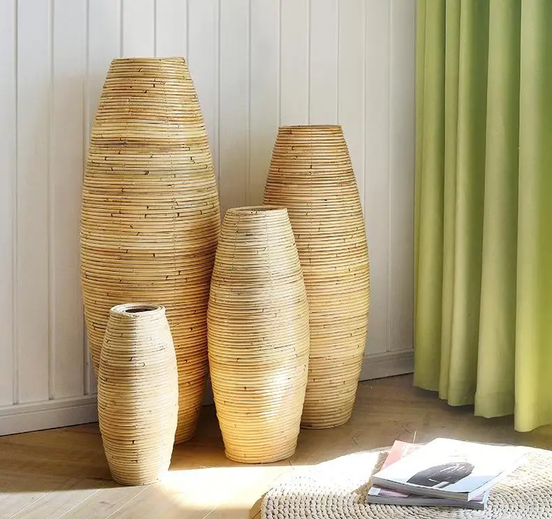 Напольная ваза для домашнего декора домашний декор большая бамбуковая напольная