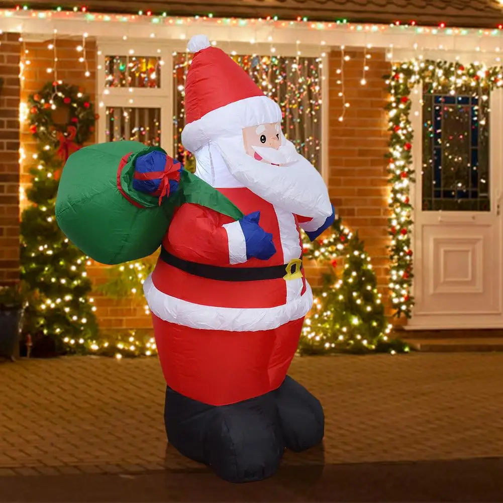Pap&aacute; Noel inflable con luz LED, decoraci&oacute;n de Navidad para exteriores, patio de casa, decoraci&oacute;n de jard&iacute;n, Navidad, A&ntilde;o Nuevo, 2022-2