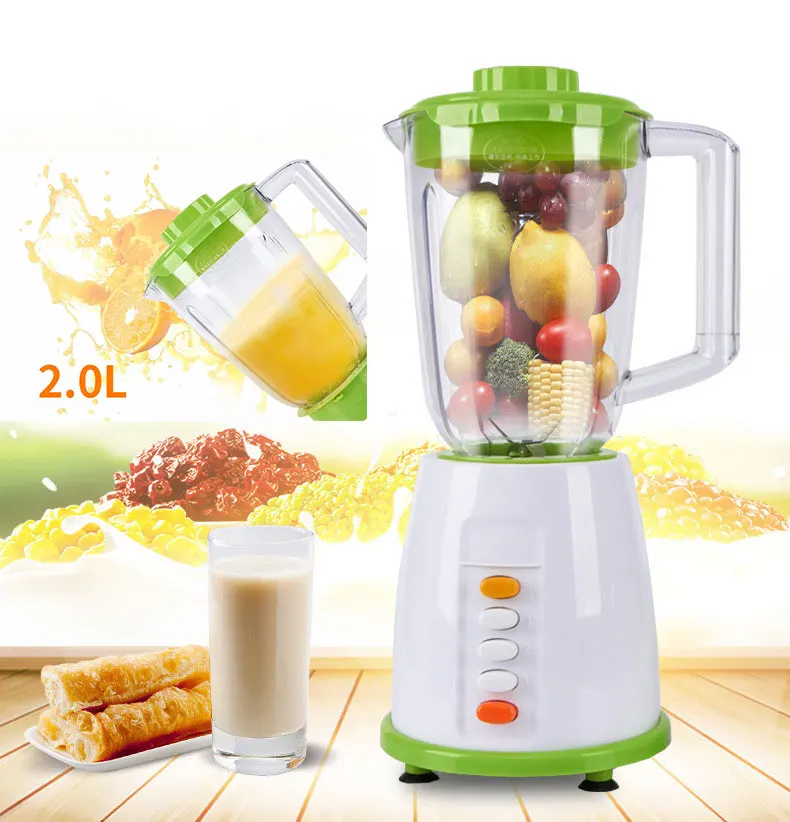 

BPA FREE Household Blender Food Processor 2 Group Blade Juicers Liquidificador Smoothie Machine Egg Beater Meat Grinder