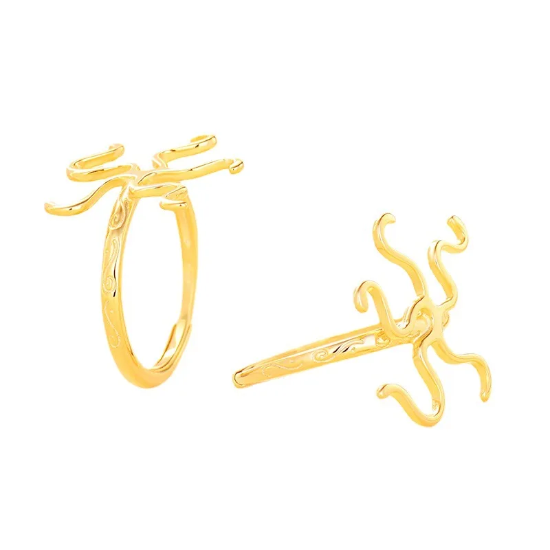 2022 New S925 Sterling Silver Ring Empty Setting Free Shaped Ring Setting Diy Inlaid Beeswax Turquoise Amber Brave Accessories