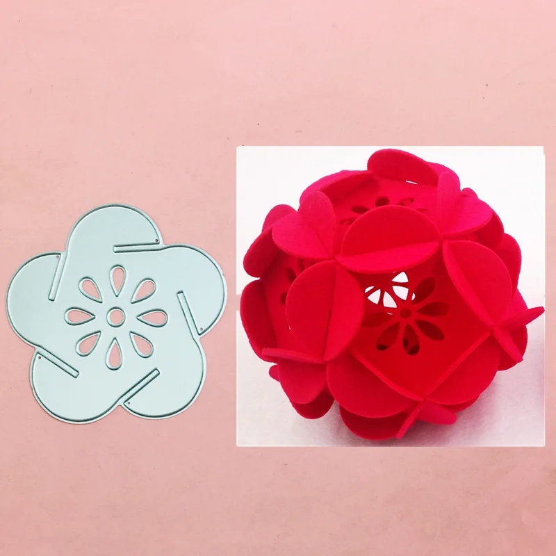 Цветок круглый шар металла лазерная резка умирает Трафареты для штамп