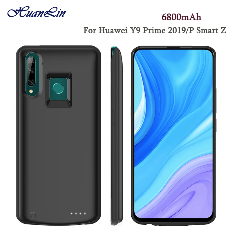 Фото Высокое качество 6800 мАч внешний аккумулятор чехол для Huawei Y9 Prime 2019 запасная Высокое качество 6800 мАч внешний аккумулятор чехол для Huawei Y9 Prime 2019 запасная