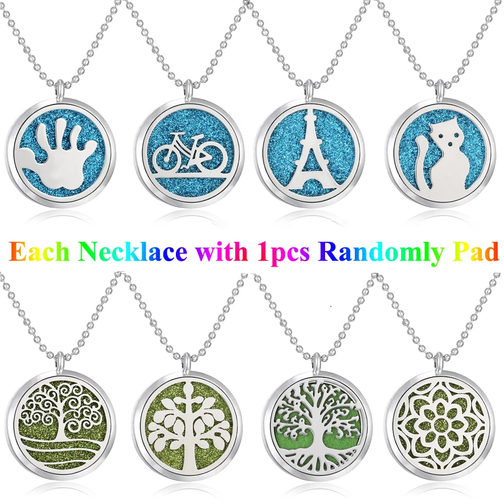 Ароматерапия ювелирные изделия диффузор ожерелье Древо жизни винтажные