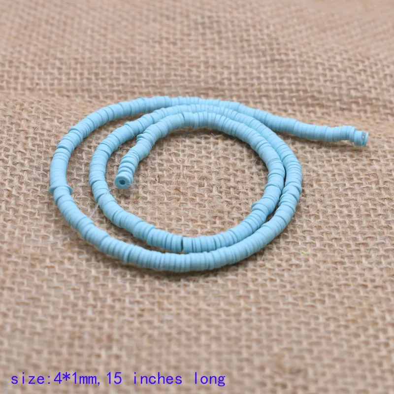20-4mm 4x1 мм, плоские круглые бусины ручной работы круглая Полимерная глина Fimo чипованный диск свободные бусины для DIY для изготовления украшений ожерелья браслет Поиск - Цвет: 20-4mm