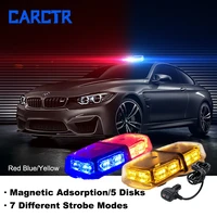 carctr 36led 36w magnetic car roof warning light yellowred blue construction vehicle police car flashing traffic signal lamp