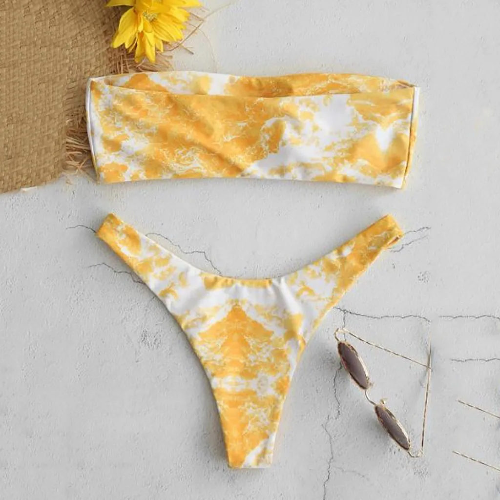 2021 бикини с высокой талией купальники принтом звезд женское пуш-ап пляжная