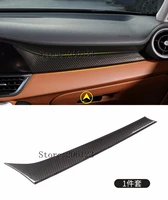 carbon fiber style for alfa romeo giulia 2017 2018 abs plastic co pilot decoration cover panel trim for left hand driver