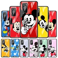 disney mickey mouse oswald for huawei p40 p30 pro plus p20 p10 lite p smart z 2021 2020 2019 luxury tempered glass phone case