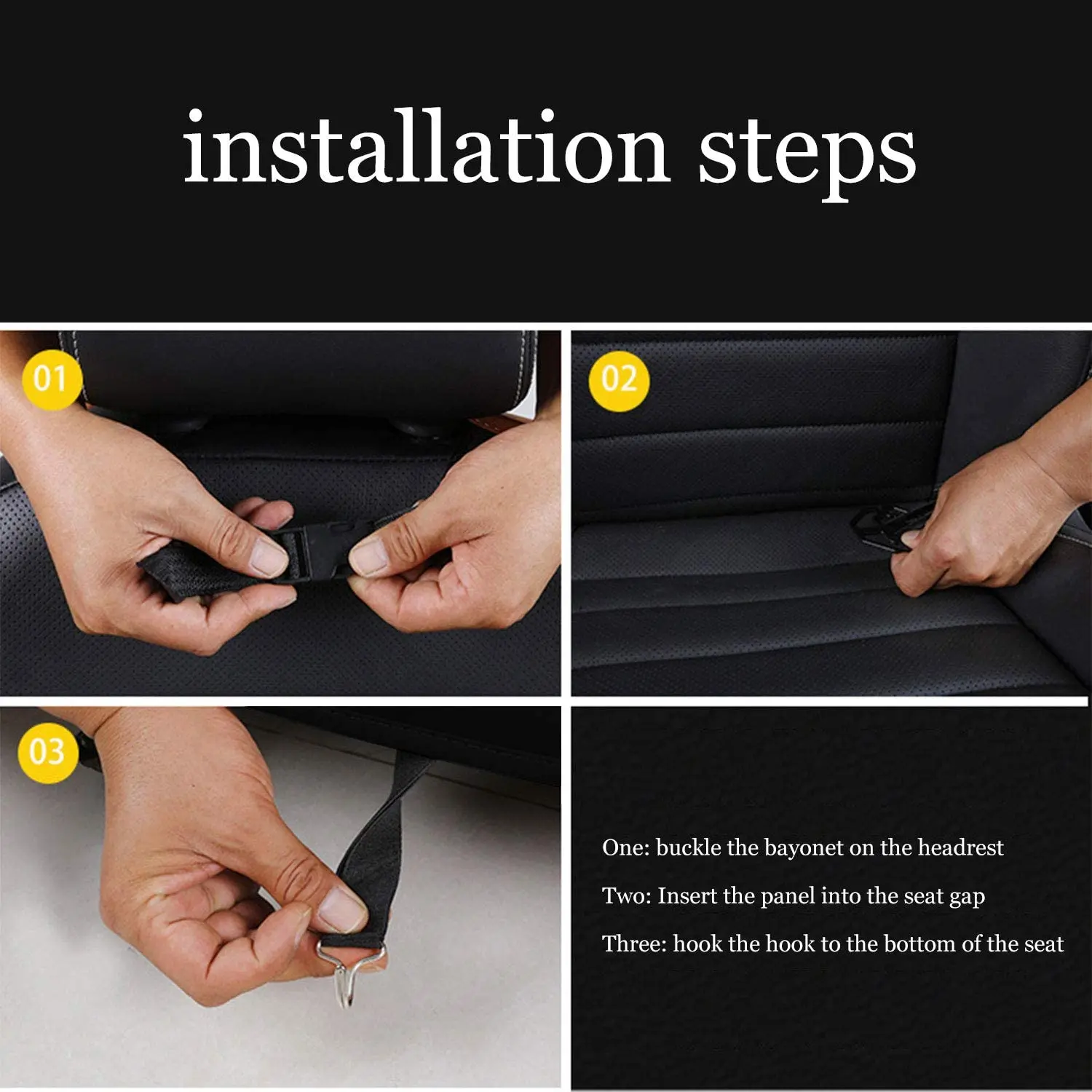 

Car Back Seat Organizer Storage Bag with Foldable Table Tray Tablet Holder Tissue Box Auto Back Seat Bag Protector Accessories