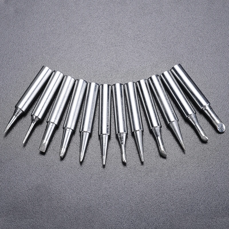 

Mayitr 12pcs Car Auto Solder Screwdriver Soldering Iron Tip Oxygen-free Copper For Hakko Station 900M-T Tool Parts