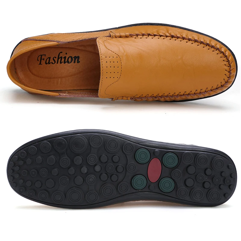 

Off-Bound Men's Casual Shoes 2021 Men Leather Loafers Flats Male Driving Shoes Soft Moccasins Footwear Slip-On Walking Shoes 47