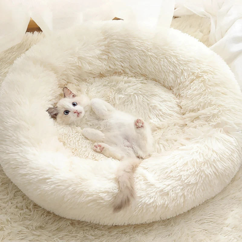 Мягкая Лежанка для питомца ES Instock зимний теплый длинный плюшевый спальный мешок