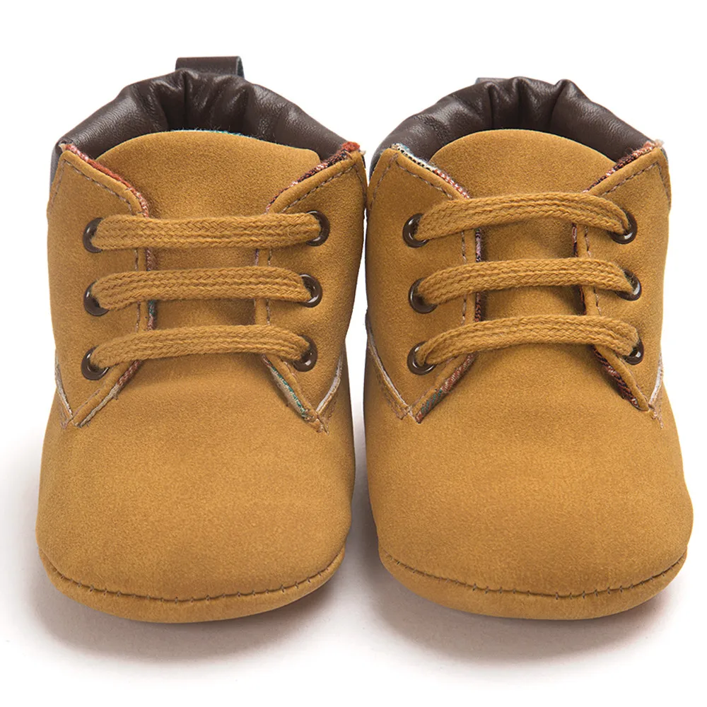 Новая детская обувь дышащая кожаная для мальчиков удобные кроссовки маленьких