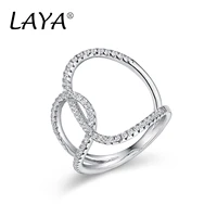 925 sterling silver fashion personality design high quality zircon multi line cross designer ring for womens party jewelry gift