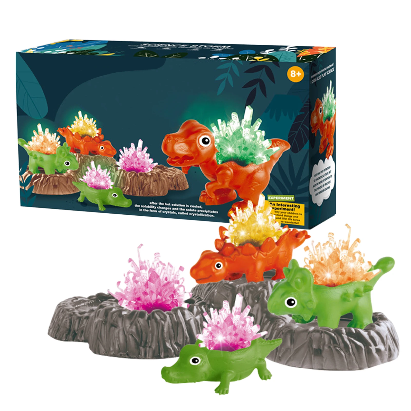 

DIY Dinosaur Crystals Growing Toys Fun Crystals Science Toy Set Premium