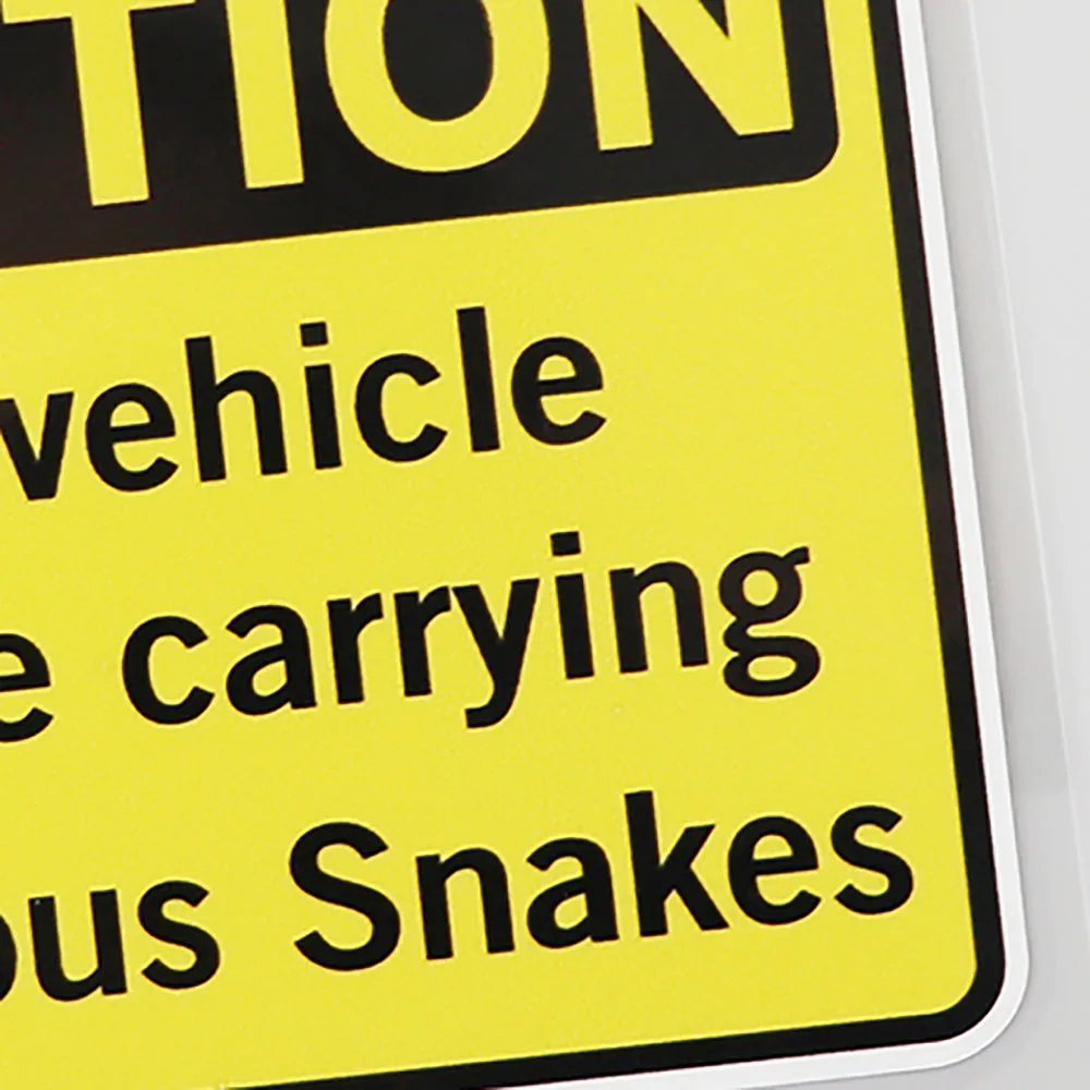 YJZT 14 6 см × 11 2 водонепроницаемая наклейка веномальные змеи автомобильная из ПВХ