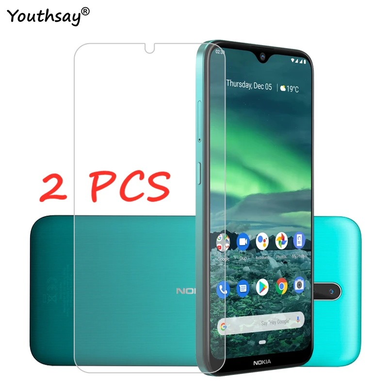 2 uds. De vidrio para Nokia 7,2 para Nokia 7,2 6,2 vidrio templado Protector de pantalla de vidrio para Nokia 7,2 Protector de vidrio de protecci&oacute;n-0