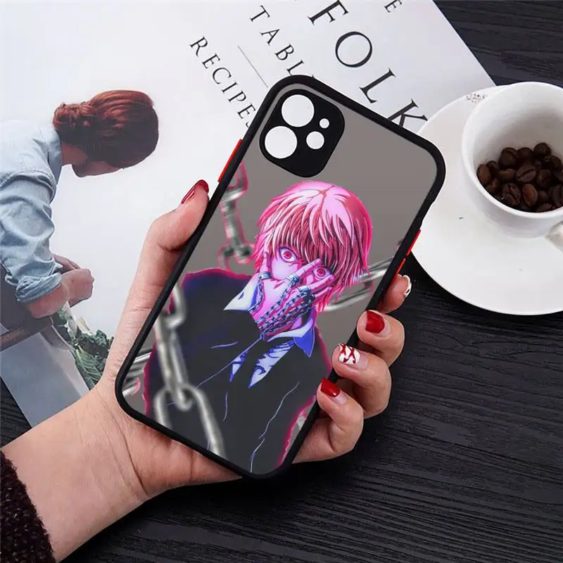 

Full-time Hunter Anime Japan Phone Case matte transparent For iphone 7 8 11 12 plus mini x xs xr pro max cover