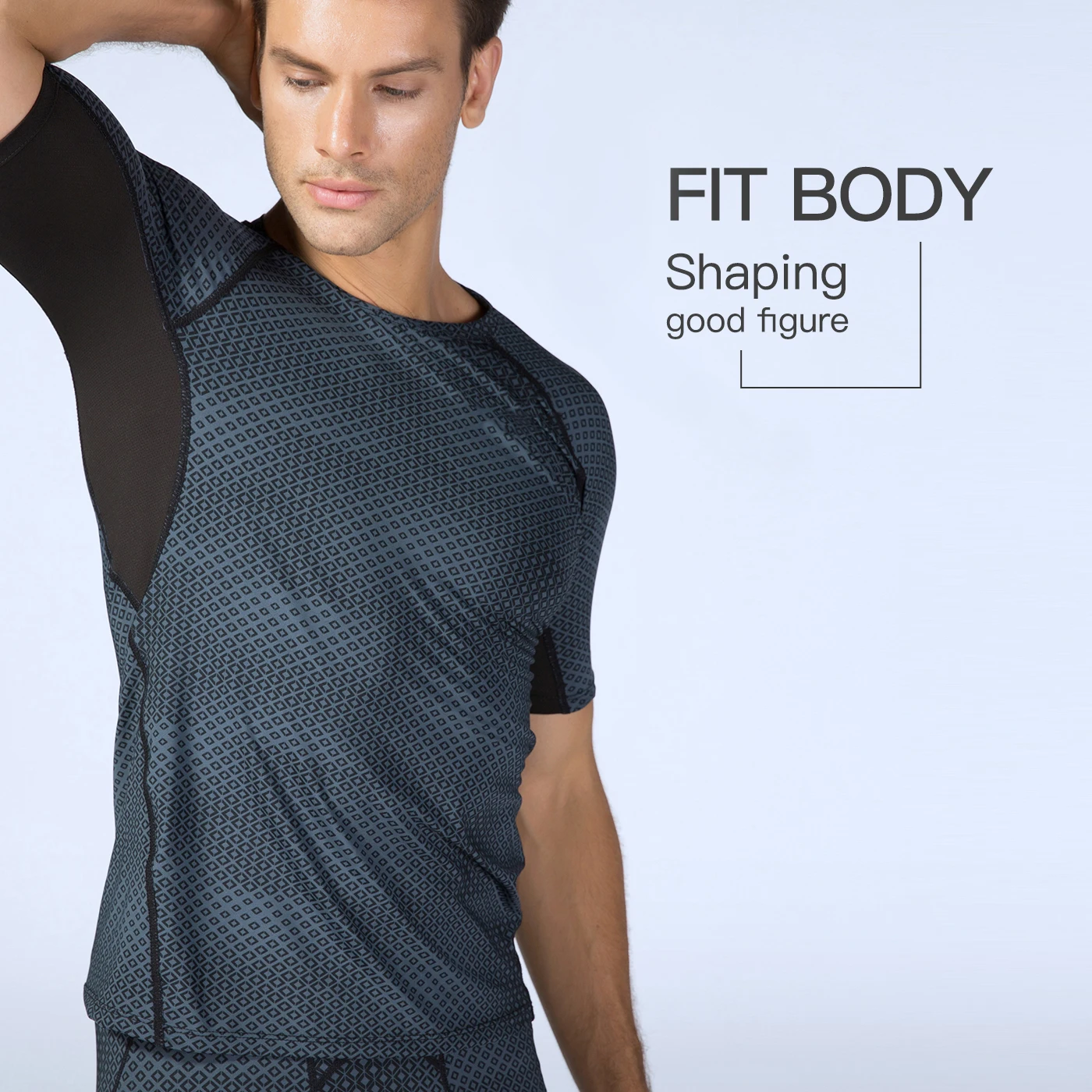 Мужские футболки для бега одежда тренажерного зала фитнеса бодибилдинга