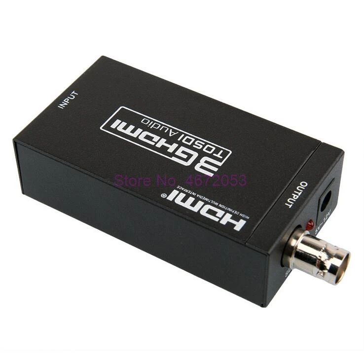 Преобразователь скалер 10шт./лот HDMI в SDI адаптер 1080P MINI 3G с коаксиальным