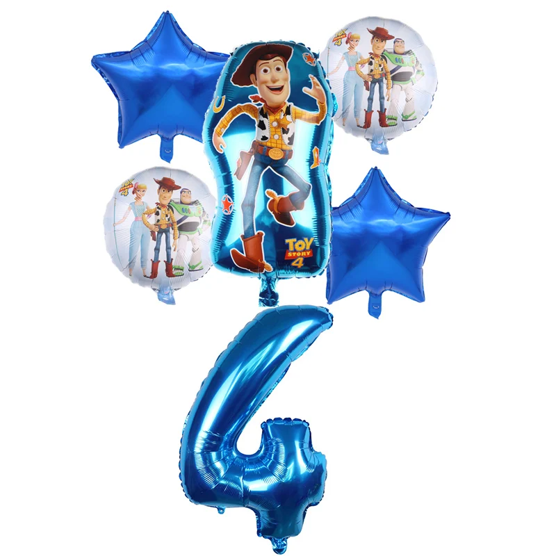 1 комплект Globos мультфильма История игрушек 4 древесные с рисунком Базза Лайтера