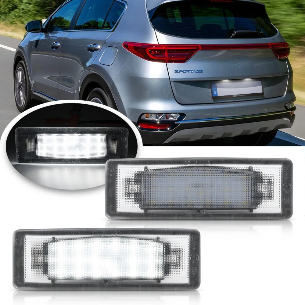 2 шт. Led номерной знак светильник для Kia Sportage 2011 2012 2013 2014 2015 2016 2017 2018 2019 2020 Ошибок