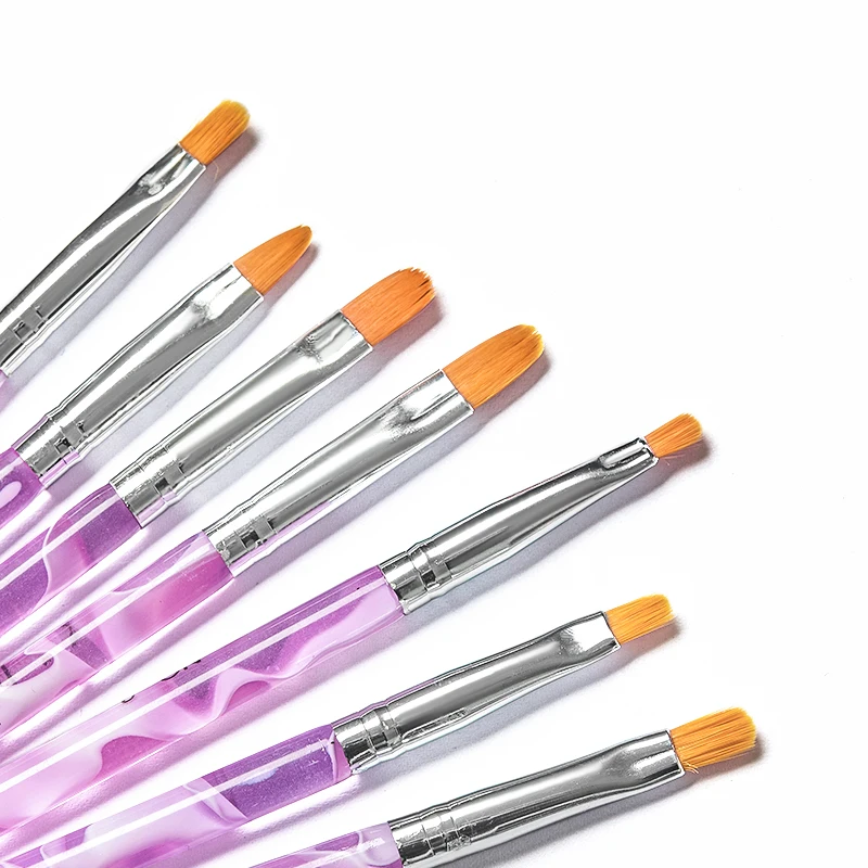 Кисти для дизайна ногтей ручки акриловые кисти УФ гель рисования картин набор