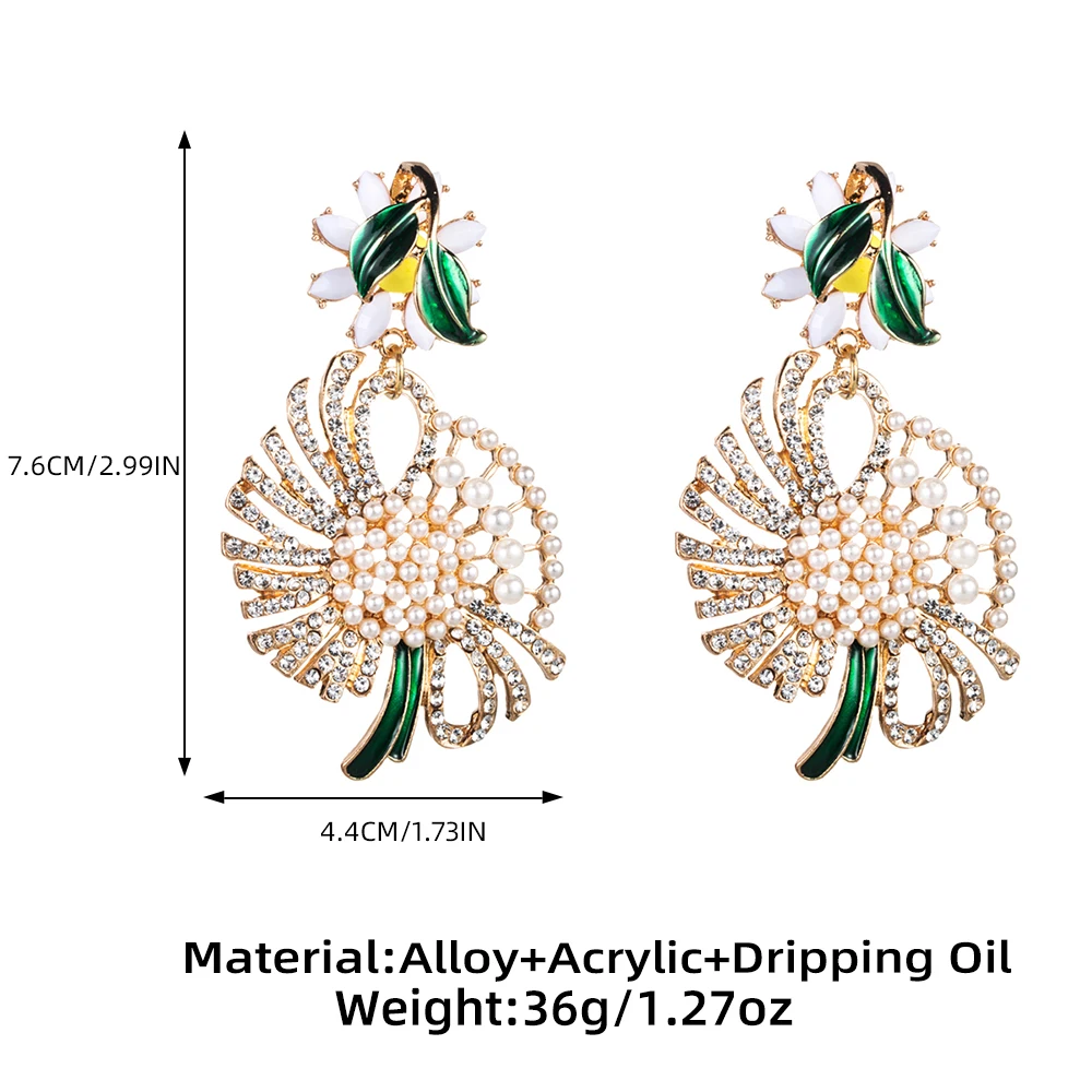 Женские акриловые серьги Za длинные женские из эпоксидного сплава в богемном