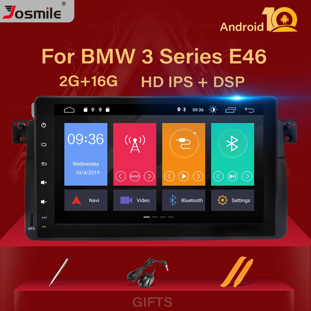 1 Din Android 10Car радио мультимедиа плеер для BMW E46 M3 318/320/325/330/335Rover 75 купе навигация