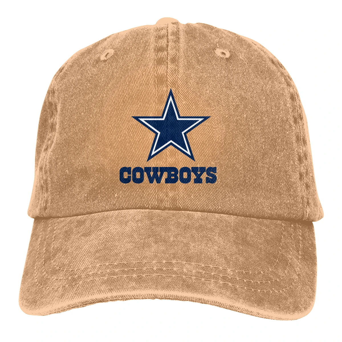 

Women Ponytail baseball cap print 3D Cowboys logo Fashion Hats Men Cotton Outdoor Simple Visor Casual Cap