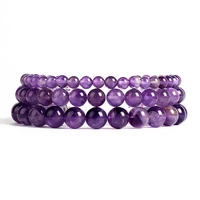 dream amethysts beads bracelets women 46810mm natural stone charm yoga meditation reiki bracelets energy healing jewelry gift