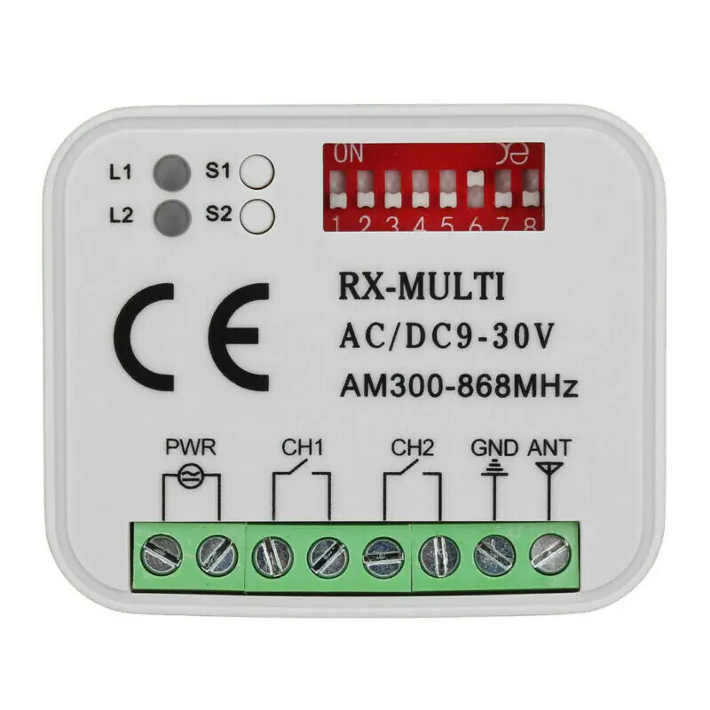 

Приемник дистанционного управления RX MULTI 300-900 МГц Beninca DITEC Hormann MARANTEC Liftmaster 433,92 МГц с непрерывно изменяющимся кодом swtich