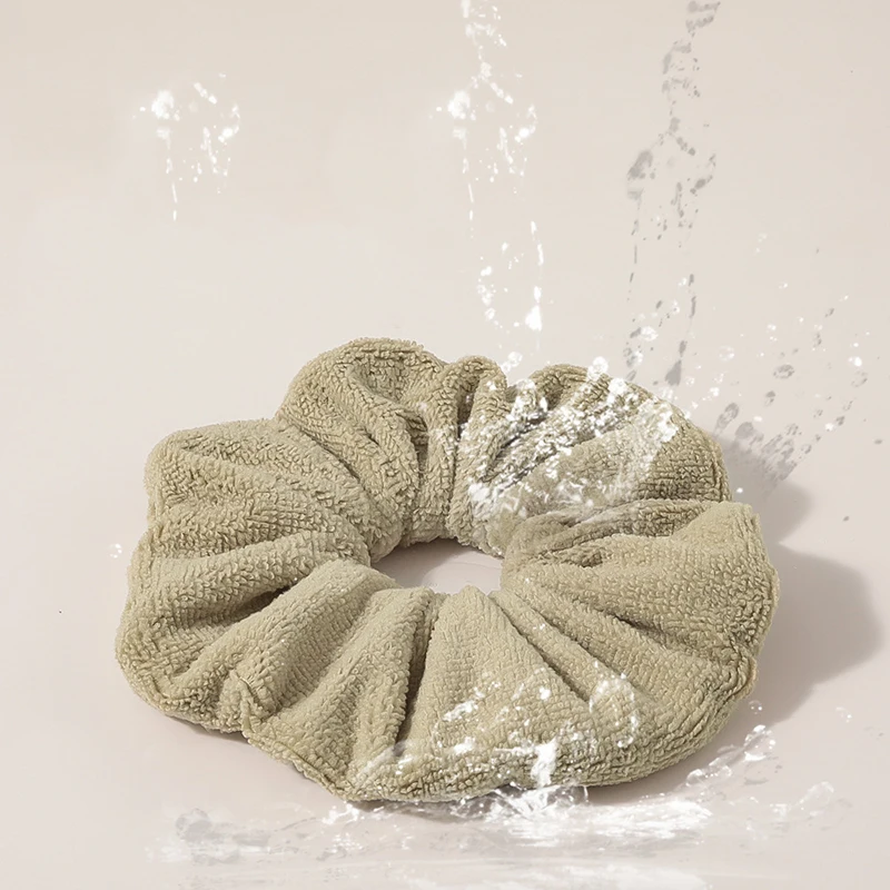 

Sweet Faux Rabbit Fur Scrunchie Hair Ring Solid Color Plush Women Elastic Hair Bands Ties Autumn Winter Pink Hair Accessories