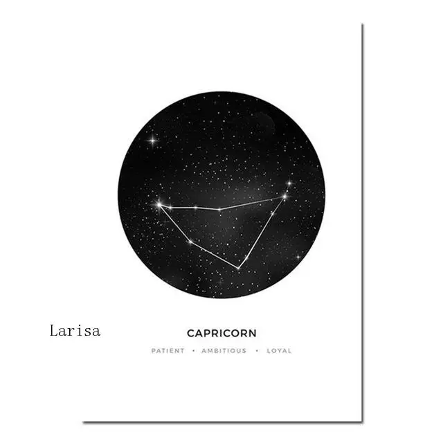 

12 Constellations Home Decor Nordic Canvas Painting Wall Art Modern Abstract Posters and Prints Minimalist Art for Living Room