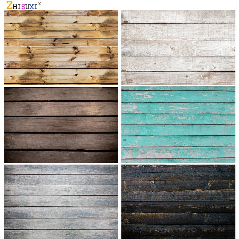 

SHENGYONGBAO SHISUI Vinyl Retro Wooden Floor Portrait Photography Backdrops For Photo Studio Background Props 21213 CCMM-02