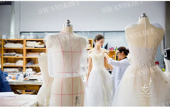 Элегантное свадебное платье русалки,, Swanskirt совок, длинный рукав, аппликация, платье невесты, на заказ, принцесса, Vestido De Noiva TZ28