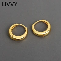 livvy silver color irregular round shape small stud earrings charm women trendy jewelry party accessories gifts