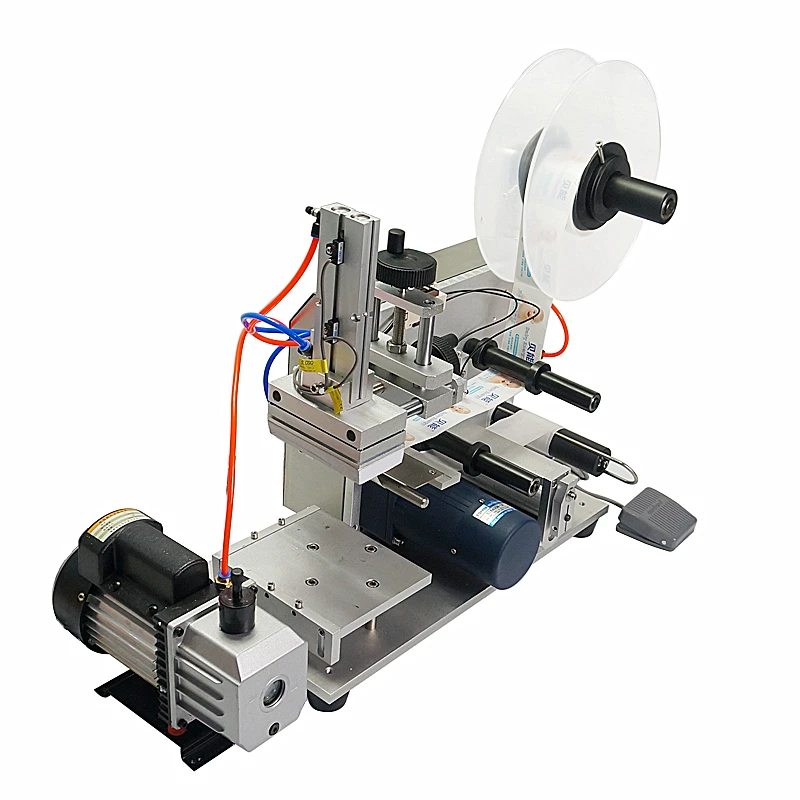 Полуавтоматическая пневматическая плоская этикетировочная машина устройство