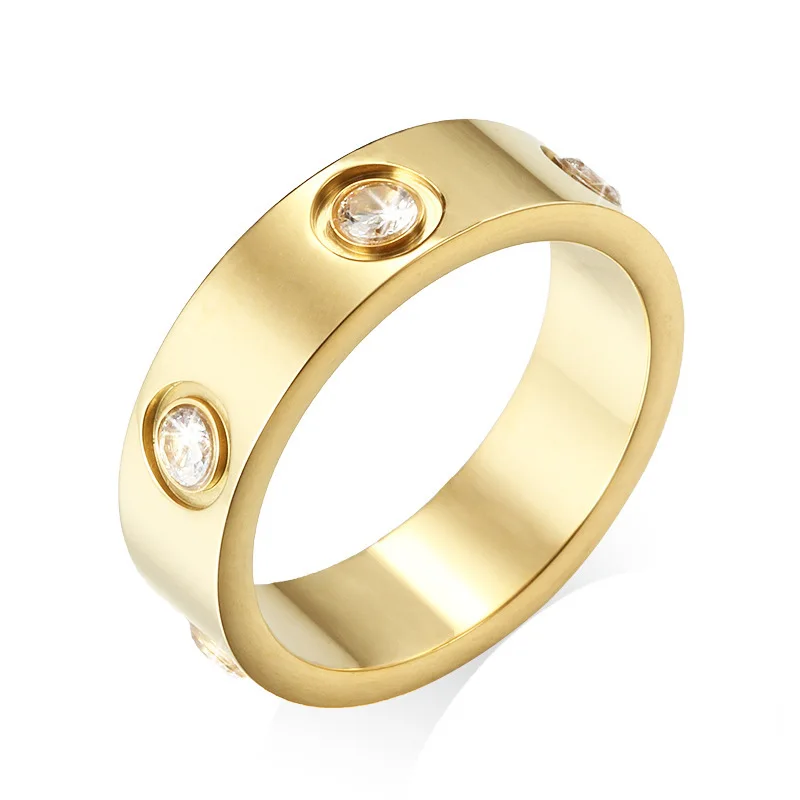 2025 Stainless Steel Ring With Stone full Crystal For Woman Girl woman rings