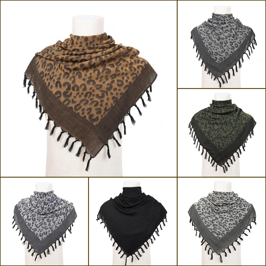 

Panther Print Men's Scarf Military Palestine Shemagh Tactical Desert Keffiyeh Head Neck Scarf Arab Wrap 110*110cm For Women's