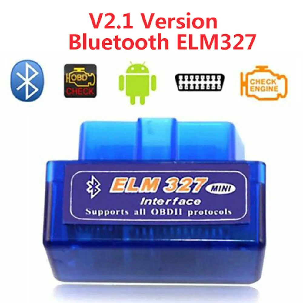 Super Mini ELM327 Bluetooth V2.1 OBD2 беспроводной автомобильный диагностический сканер