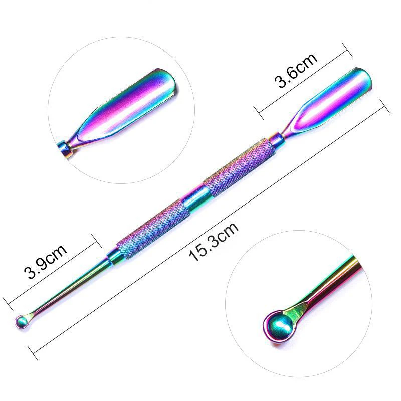

1 Pc Straight Nail Tweezers Nail Art Pusher Remover Stick Rod Gel Polish Stainless Steel Nail Art Tools for Removing Varnish