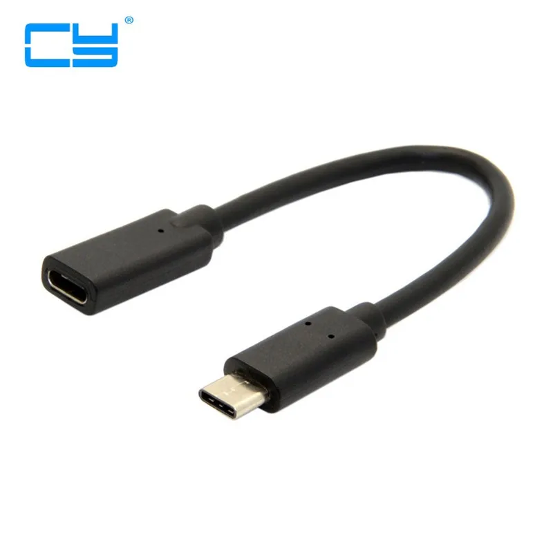 

20cm 50cm 10cm USB-C USB 3.1 Type C Male to Female Extension Data Cable for Macbook Tablet Mobile huawei P9 P10 Phone 20cm