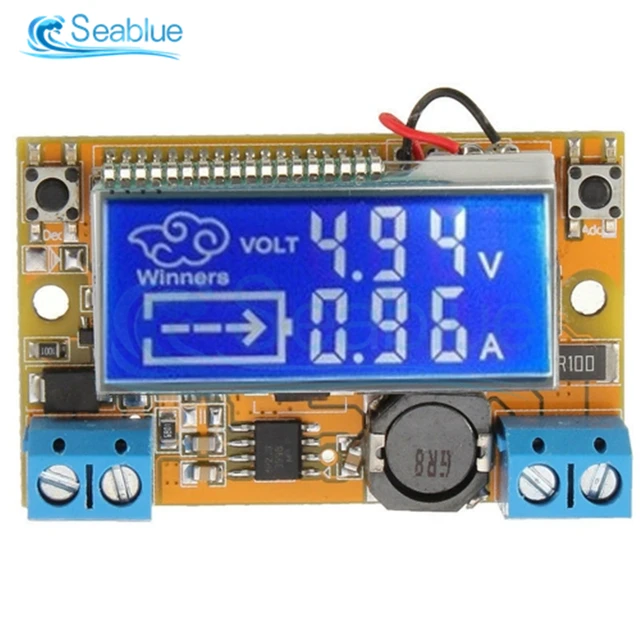 Produktbild von DC-DC Step Down Modul 5A Mit LCD-Display & Gehäuse - Einstellbare Spannung & Strom