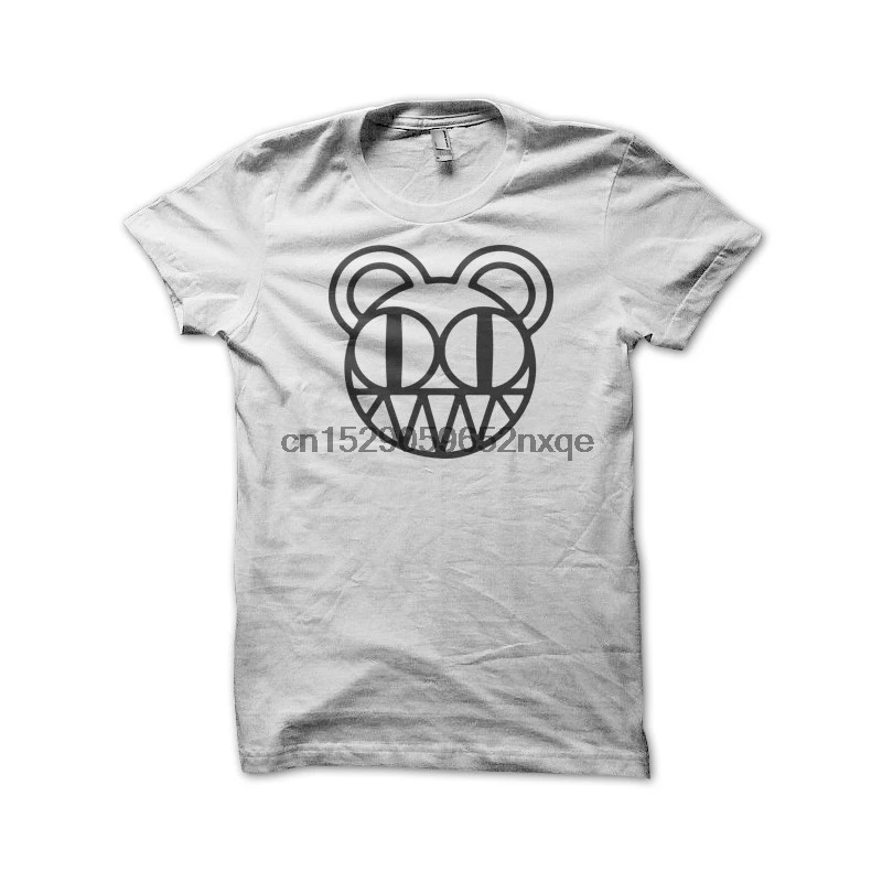 Мужская футболка с изображением медведя радиоголовы белая женские и мужские