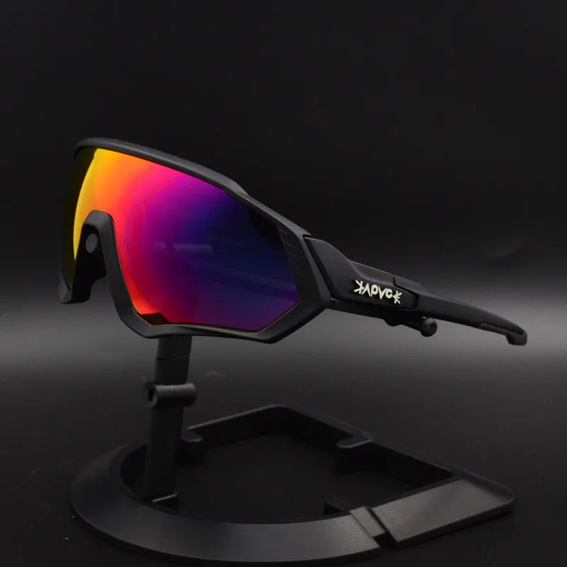 Kapvoe 5 линз UV400 Поляризованные велосипедные очки TR90 спортивные солнцезащитные MTB