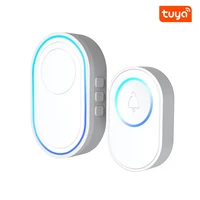 wireless wifi doorbell alarm system welcome chime support tuya remote control door alarm sensor